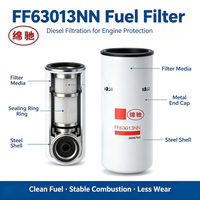 Filtre à carburant moteur durable SN35019 FF63013 3696765 FF63013NN Pièce de rechange compatible pour l'entretien des machines