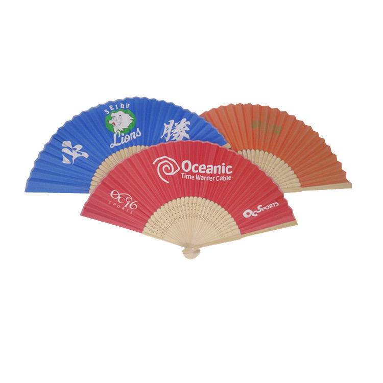 Ручные вееры, напечатанный на заказ веер из бамбуковой бумаги