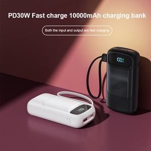 Banco de Energía Portátil de 10000mAh PD40w para Viajes al Aire Libre, Tipo-C con Cable Integrado, Carga Rápida, Gran Capacidad, Interfaz USB - Product Image 2