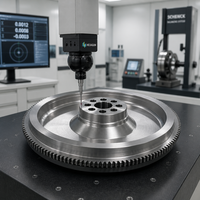 Volant d'inertie industriel dynamique équilibré sur mesure 200 kg OEM GGG50 en fonte ductile usiné CNC de précision