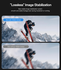 Yesido Palo Selfie Telescópico Extensible de Aleación de Aluminio de 170 cm, Trípode con <span class=keywords><strong>Estabilizador</strong></span> de Gimbal de 3 Ejes SF32 - Product Image 4