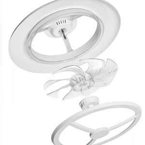 Iluminación moderna para dormitorio, ventilador de techo con luces, con <span class=keywords><strong>Control</strong></span> remoto inteligente, ahorro de energía, <span class=keywords><strong>Rgb</strong></span>, 220 voltios - Product Image 4