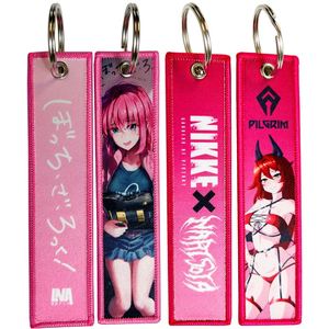 Wholesale Cute Anime Cartoon Luxury <b>Custom</b> Printing Keytag Jet Tag Sublimation <b>Keychain</b> - Product Image 3