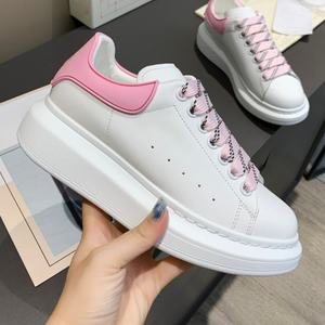 Chaussures décontractées en cuir véritable tendance, élégantes et magnifiques, couleur rose, pour femmes, légères, antidérapantes, pour toutes les saisons - Product Image 3