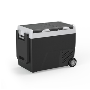 เครื่องทำความเย็นขนาดเล็กแบบพกพา58L 12V 24V 220V <span class=keywords><strong>ตู้</strong></span><span class=keywords><strong>เย็น</strong></span>พลาสติกพร้อมล้อตู้แช่แข็งเดินทาง - Product Image 6