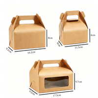 Offre Spéciale – Boîte d'emballage pliable et portable en papier écologique pour pâtisseries, desserts et plats à emporter