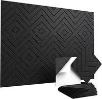 Paneles Acústicos Modernos Autoadhesivos con Fibra de Poliéster para Uso Comercial y Exterior, Absorción de Sonido Personalizada