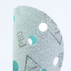 Outils abrasifs DMS Disque de ponçage 5 pouces 8 <span class=keywords><strong>trous</strong></span> Film vert Papier de sable <span class=keywords><strong>Crochet</strong></span> et boucle Papier de verre pour polissage automobile - Product Image 4