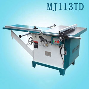 Scie à table pour le travail du bois MJ113, machine à couper le bois, scie à disque universelle inclinable à 45 degrés, table coulissante, scie circulaire à table coulissante - Product Image 3