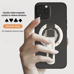 Soporte Magnético 3 en 1 para Dedos con Diseño de Juguete Antiestrés de Doble Imán, Agarre y Soporte para Teléfono Móvil Compatible con iPhone 17 16 15 14 13 12 - Product Image 4