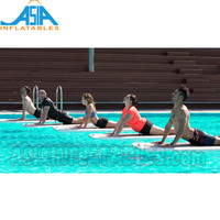 Tapis de yoga flottant gonflable pour sports nautiques et fitness, pour femme et homme