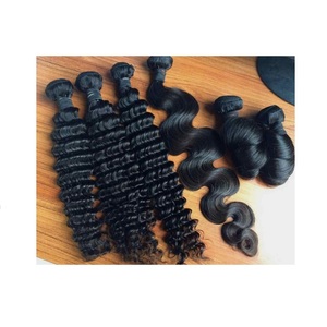 Nous proposons des extensions de cheveux humains non traités, avec toutes les cuticules alignées, en vrac, à pointes épaisses, au prix d'usine en gros. - Product Image 6