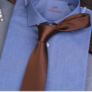 Trajes masculinos Accesorio Clásico Formal Liso <span class=keywords><strong>Corbata</strong></span> Hombres Casual Color sólido 8cm Poliéster Corbatas anchas - Product Image 3