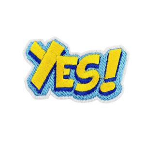 Fer sur broderie mots anglais colorés <span class=keywords><strong>Nice</strong></span> Yes Oops Patch pour enfants vêtements chapeau décoration cadeau - Product Image 5