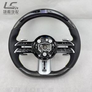 Volant sport en cuir et fibre de carbone de haute qualité pour <span class=keywords><strong>Mercedes</strong></span>-Benz W205/W206/W213/W463/G63/C63/E63/A45 - Direct usine - Product Image 2