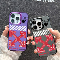 Coque élégante en plastique rigide pour iPhone 7 8 Xs Xr 11 12 13 14 15 16 17 Pro Max, étui de téléphone de luxe design
