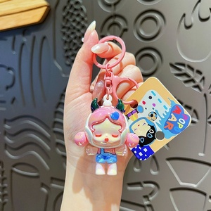 Creative 3D Electroplating Devil Sleeping Girl <strong>Plastic</strong> Keychain Cute Cartoon Colorful <strong>Doll</strong> Couple Bag Pendant <strong>Small</strong> Gift Model - Product Image 5