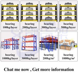 Sistema de Estanterías de Almacenamiento Apilables Industriales para Almacén, Estantes de Acero de Alta Resistencia Sin Tornillos, Ajustables con Capacidad de Carga de 500kg por Nivel - Product Image 3
