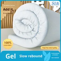 Matelas en mousse à mémoire de forme en gel, housse en pur coton, coussin doux, tapis tatami, dortoir, appartement, meubles de maison, compressé