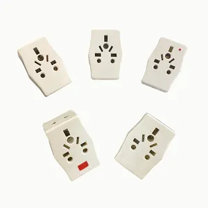 Hot sale worldwide white power socket adapter wireless mobile south african type england type power adapter plug