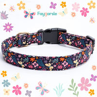 Collier d'entraînement pour chien personnalisé, logo OEM ODM, motif personnalisé, coton de luxe, doux, à libération rapide, réglable, design personnalisé