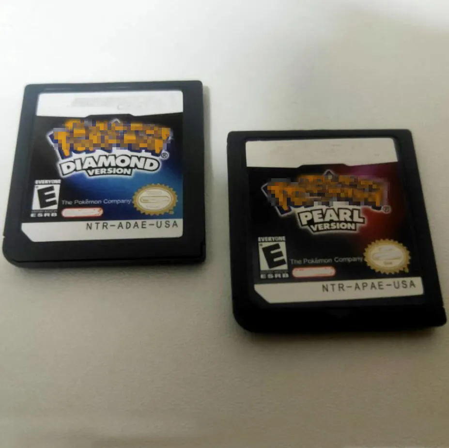 เวอร์ชั่นสหรัฐอเมริกา Pokemoned แพลทินัมเพชรเพิร์ล DS ตลับการ์ดเกมไม่มี SD
