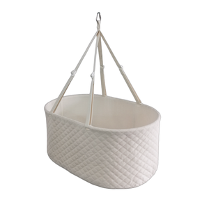 Cuna <span class=keywords><strong>Mecedora</strong></span> Automática para Bebés de Alta Calidad con Soporte de Trípode Resistente, Temporizador de Múltiples Velocidades y Colchón de Fibra de Coco - Product Image 5