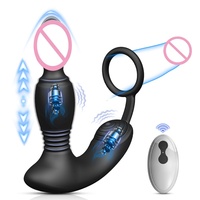 Vibrateur de prostate sans fil télécommandé, masseur rotatif anal, plug anal dilatateur, jouet sexuel pour hommes et femmes - Offre Spéciale