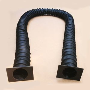 Soufflet cylindrique en caoutchouc sur mesure pour usine, soufflet <span class=keywords><strong>accordéon</strong></span> rond en caoutchouc, couvercle de soufflet rond pour machine CNC - Product Image 6