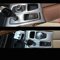 Accessoires d'intérieur de voiture pour bmw x5 x6 2008-2014 e70 e71 panneau de vitesse couvercle de bol de porte garnitures de contrôle de phare kit de cadre audio