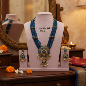 High Quality Traditional South <b>Indian</b> Ethnic Brass Bridal Set Zircon Flower Design Rose Gold Plated Wedding Anniversary Gift - Product Image 2
