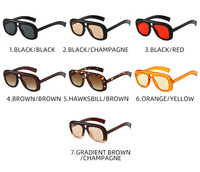 Nouvelles Lunettes de Soleil Designer 2026 à Grande Monture Double Pont, Style Simple et Tendance, Protection Solaire pour Vacances, Fêtes et Voyages