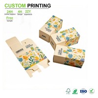 Boîte à compte-gouttes personnalisée en carton kraft non couché, impression CMJN, pliée, vierge, petit format, avec fermeture à loquet et gaufrage pour produits cosméceutiques