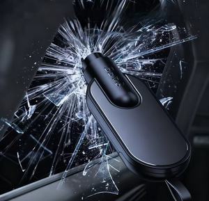 Martello di Emergenza Rompivetro per <span class=keywords><strong>Auto</strong></span>, Strumento di Sicurezza in Lega di Alluminio e ABS Nero, Dispositivo Multifunzione Leggero per Fuga e Salvataggio - Product Image 1