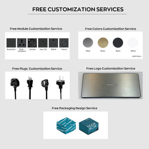 SINOAMIGO çin tedarikçisi plastik malzeme altın renk fonksiyon parçası küçük duvar prizleri bölüm - Product Image 5