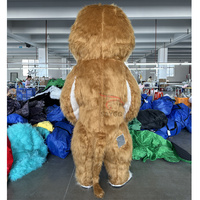 Costumes de mascotte de lion en tissu faits à la main, costumes gonflables de puma, combinaison en peluche de lion pour événements, défilés, déguisements pour adultes