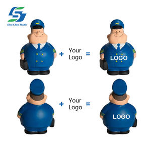 卸売カスタムパイロットストレスボールPUフォーム航空玩具印刷ロゴ航空キャプテンフィギュアプロモーションギフト不安解消 - Product Image 4