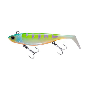 Bán buôn Jig đầu mềm lure <span class=keywords><strong>d</strong></span>ài đúc Jig đầu mái chèo đuôi mềm nhựa lure Đen minnow câu cá thu hút - Product Image 1