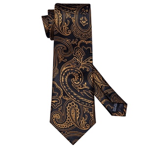LELE <span class=keywords><strong>Discount</strong></span> Gravata Ensemble <span class=keywords><strong>cravate</strong></span> et pochette de costume pour homme en mélange de soie et de laine, jacquard Paisley tissé - Product Image 5