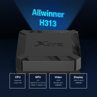 Topleo Prix d'usine le plus bas Allwinner H313 2GB 16GB Smart Tv Box Android 10.0 Décodeur X96Q