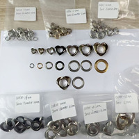 Oeillets en métal laiton en forme de cœur personnalisés de 5 mm, 6 mm, 8 mm, 10 mm, 11,5 mm, 13,5 mm, 15 mm pour vêtements et chaussures