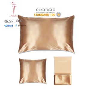 Set di Federe in Seta di Gelso 100% all'Ingrosso, Stampa Personalizzata, Morbide e Lisce, <span class=keywords><strong>Benefiche</strong></span> per Capelli e Pelle, Regalo di <span class=keywords><strong>Natale</strong></span> - Product Image 2