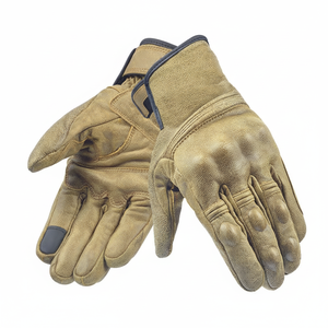 Gants de moto en détresse Cafe Racers Gants en cuir Riding Road Racing Wear Gants de vélo Gants de moto antidérapants Street Biker - Product Image 1