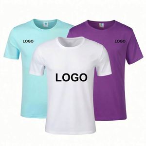 T-shirt unisexe décontracté LC3317 pour la salle de sport, logo imprimé personnalisé, séchage rapide, polyester respirant, col rond, nouveau modèle, style formel - Product Image 1