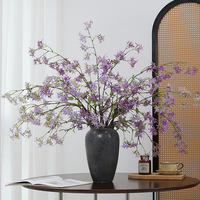 Wasserdichte Handgefertigte Oncidium Sakura Kunstblumen für Hochzeit Wohnzimmer Esstisch Dekoration