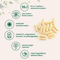 Capsules OEM tout-en-un Saffron Plus Advanced avec Vitamine C, Magnésium, Curcuma, Ashwagandha – Complément de Safran