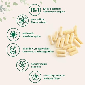 Capsules OEM tout-en-un Saffron <span class=keywords><strong>Plus</strong></span> Advanced avec <span class=keywords><strong>Vitamine</strong></span> <span class=keywords><strong>C</strong></span>, Magnésium, Curcuma, Ashwagandha – Complément de Safran Bio - Product Image 3