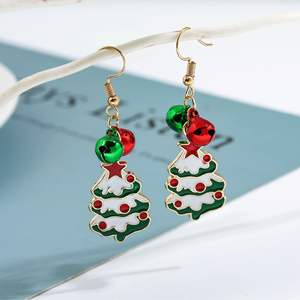 Boucles d'oreilles pendantes en alliage de zinc pour femme, style européen et américain, romantiques, pour soirée, 1 pièce, stock usine - Product Image 1