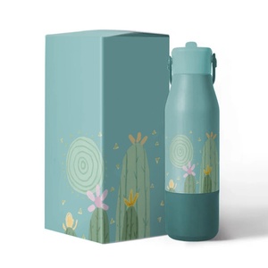 Bouteille d'eau en acier inoxydable à double paroi pour enfants, motif licorne, forme cola, avec poignée en silicone, vente en gros - Product Image 6