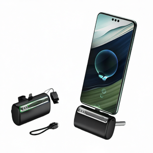 มินิแคปซูลพาวเวอร์แบงค์ 10000mAh จอแสดงผล LED ดิจิตอล 22.5W ชาร์จเร็ว พกพาสะดวก ช่องเสียบ Type-C สำหรับการเดินทาง - Product Image 1